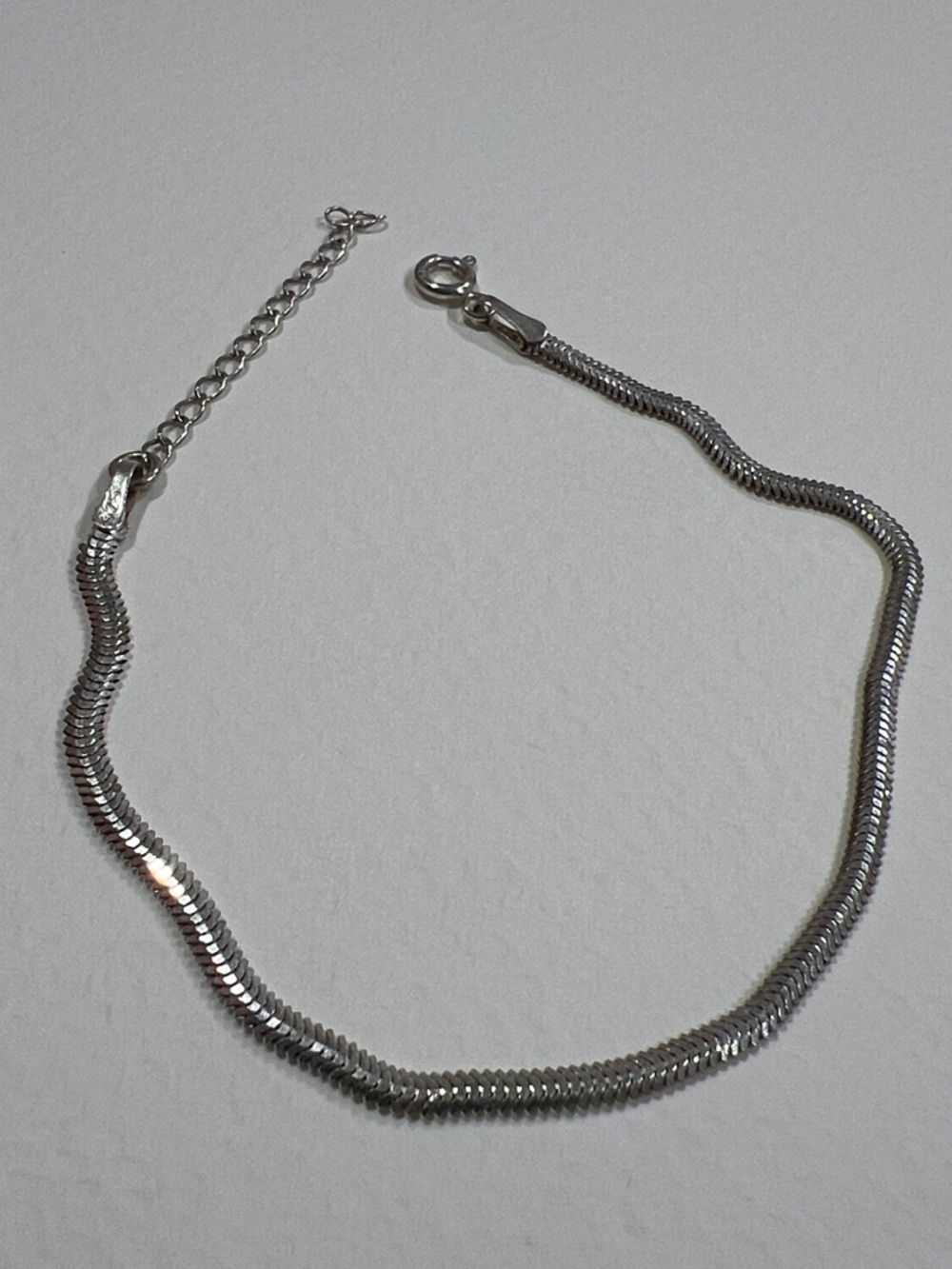 Sterling Silver Herringbone Bracelet